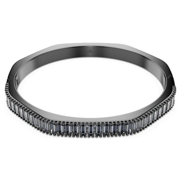 Matrix bangle Baguette cut, Octagon shape, Gray, Ruthenium plated - Image 7