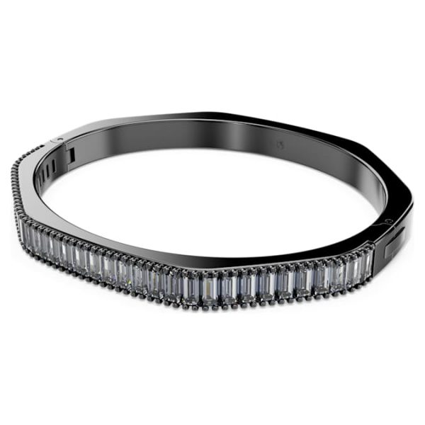Matrix bangle Baguette cut, Octagon shape, Gray, Ruthenium plated - Image 3