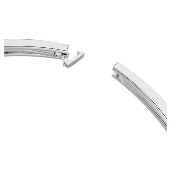 Matrix choker Mixed cuts, White, Rhodium plated - Image 4