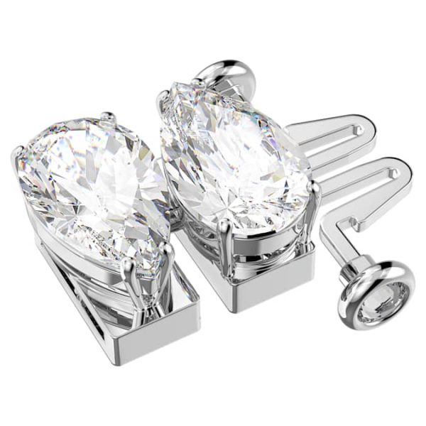 Matrix extender Pear cut, White, Rhodium plated - Image 3