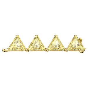 Matrix extender Triangle cut, Yellow, Gold-tone plated
