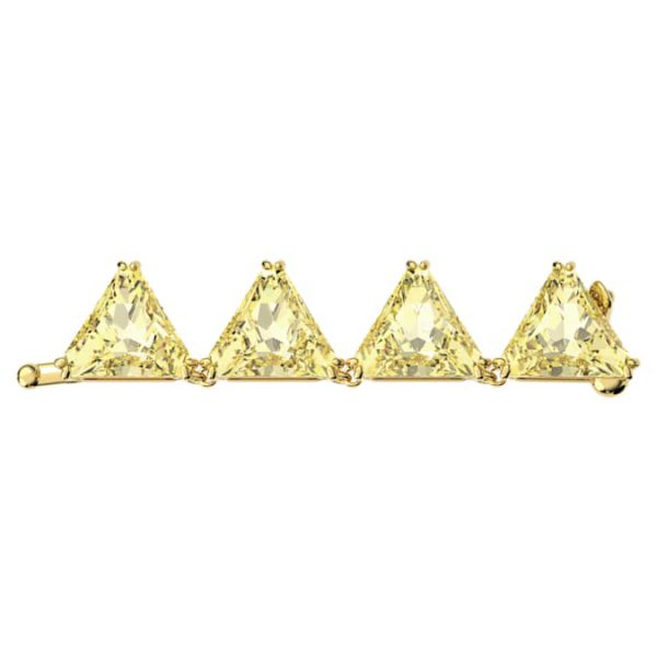 Matrix extender Triangle cut, Yellow, Gold-tone plated