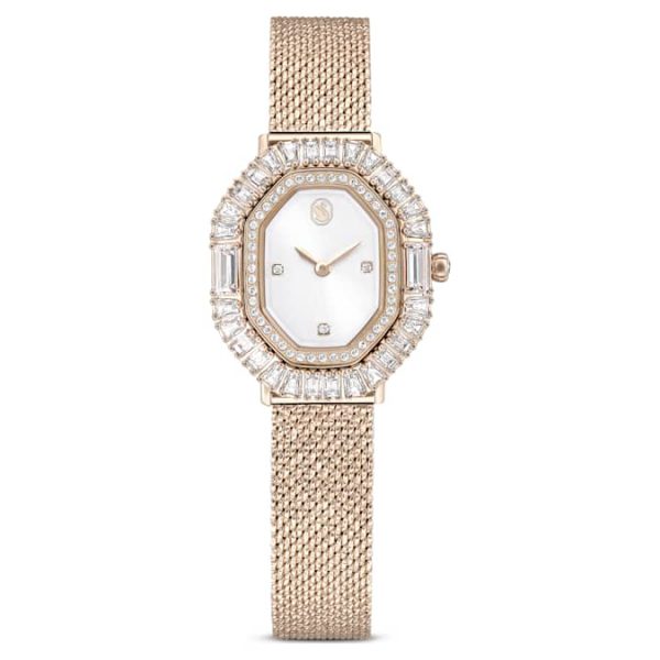 Matrix octagon watch Metal bracelet, Gold tone, Champagne gold-tone finish - Image 2