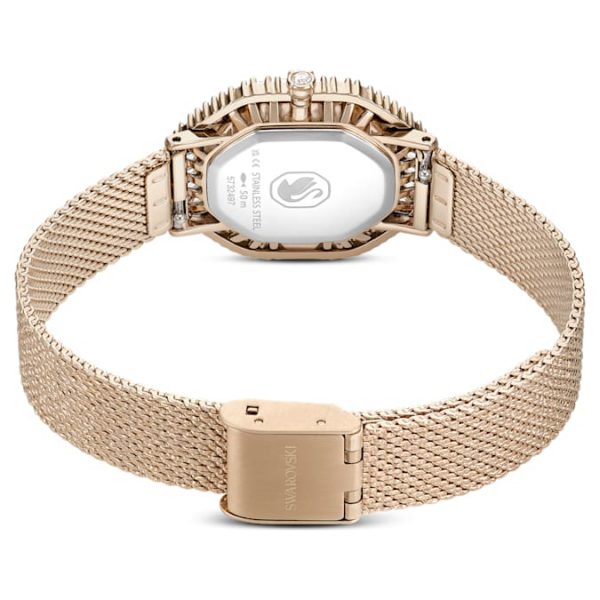 Matrix octagon watch Metal bracelet, Gold tone, Champagne gold-tone finish - Image 4