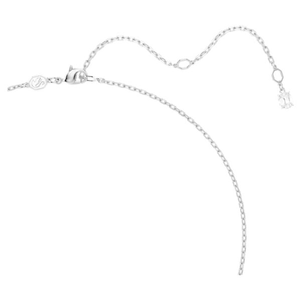 Matrix pendant Baguette cut, White, Rhodium plated - Image 5