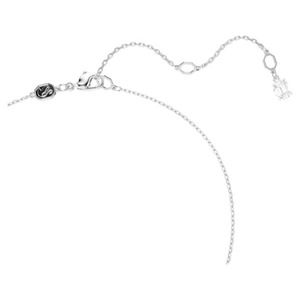 Matrix pendant Mixed cuts, White, Rhodium plated - Image 4
