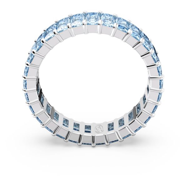 Matrix ring Baguette cut, Blue, Rhodium plated - Image 5