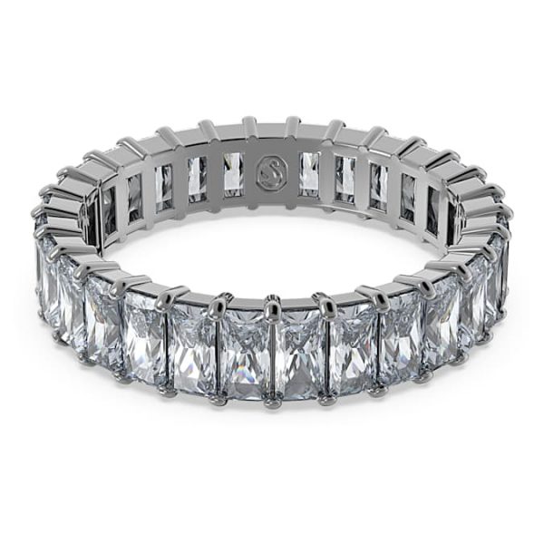 Matrix ring Baguette cut, Gray, Ruthenium plated - Image 2