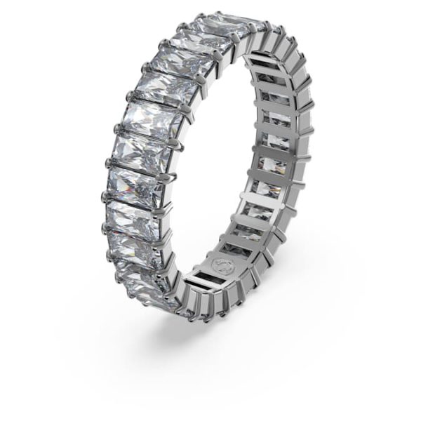Matrix ring Baguette cut, Gray, Ruthenium plated - Image 3