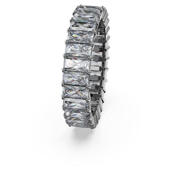 Matrix ring Baguette cut, Gray, Ruthenium plated - Image 4