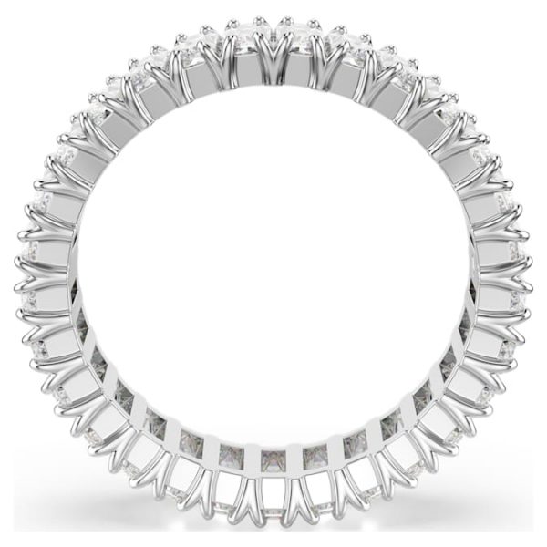 Matrix ring Baguette cut, White, Silver-tone finish - Image 4
