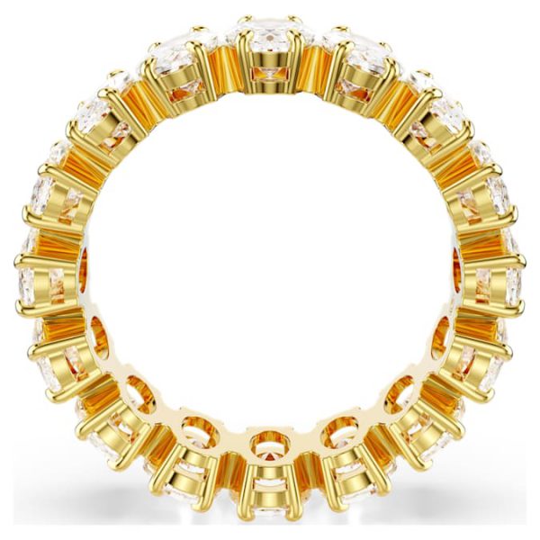Matrix ring Oval cut, White, Gold-tone plated - Image 5