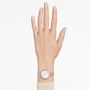 Matrix tennis 7-link watch Swiss Made, Metal bracelet, Rose gold tone, Mixed metal finish