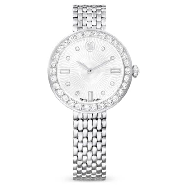 Matrix tennis 7-link watch Swiss Made, Metal bracelet, Silver tone, Stainless steel - Image 2