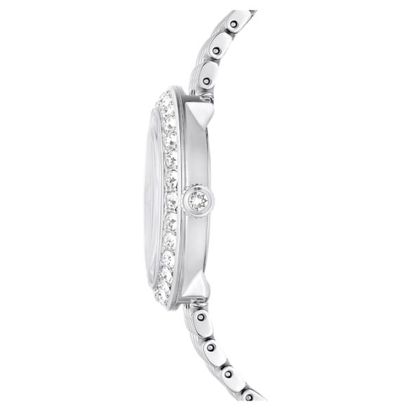 Matrix tennis 7-link watch Swiss Made, Metal bracelet, Silver tone, Stainless steel - Image 7