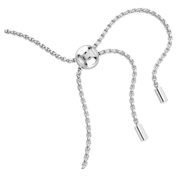 Matrix Tennis bracelet Baguette cut, Purple, Rhodium plated - Image 4