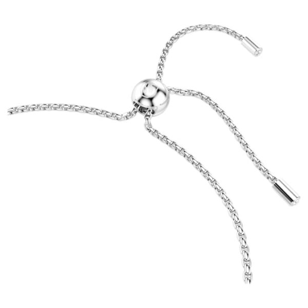 Matrix Tennis bracelet Gradient of round cuts, White, Rhodium plated - Image 4