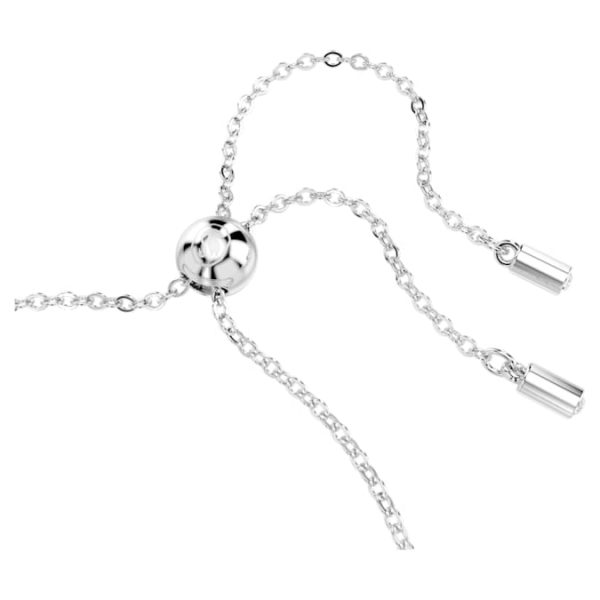 Matrix Tennis bracelet Mixed cuts, Blue, Rhodium plated - Image 4