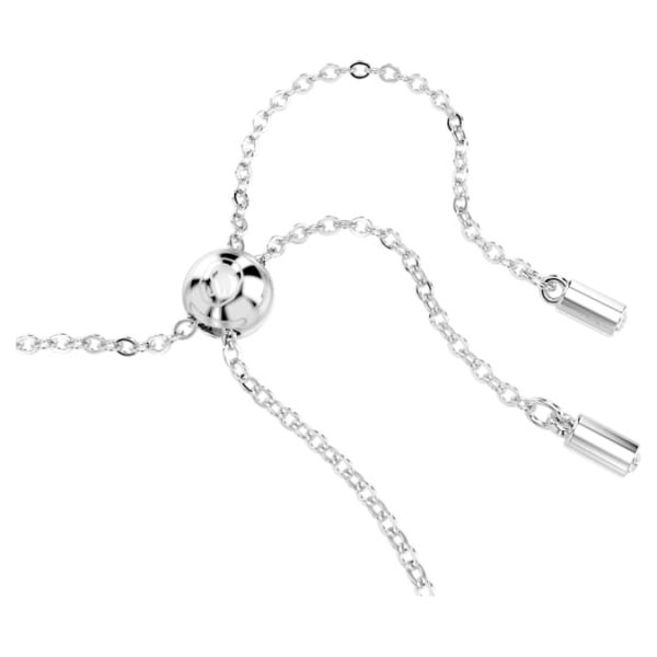 Matrix Tennis bracelet Mixed cuts, Green, Rhodium plated - Image 4