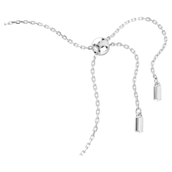 Matrix Tennis bracelet Mixed cuts, Yellow, Rhodium plated - Image 4