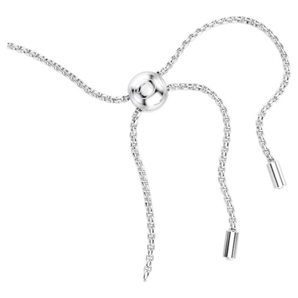 Matrix Tennis bracelet Mixed round cuts, Blue, Rhodium plated - Image 4