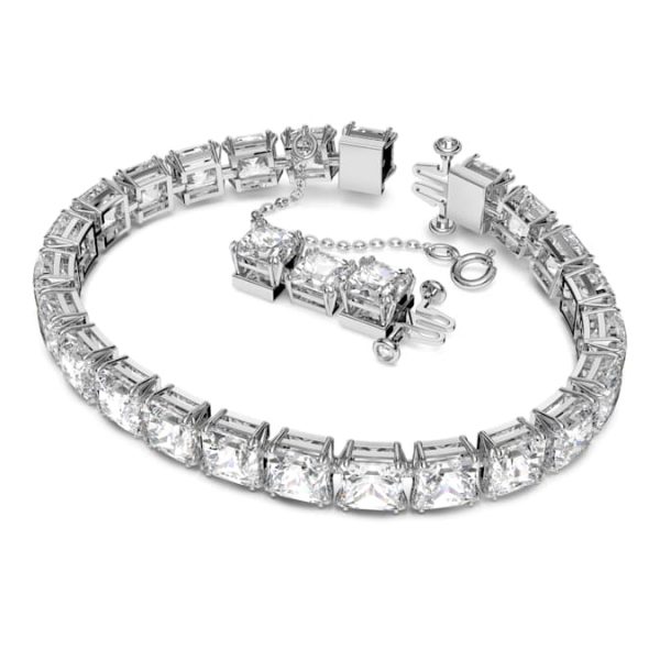 Matrix Tennis bracelet White, Rhodium plated - Image 3