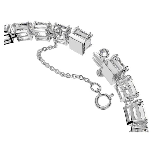 Matrix Tennis bracelet White, Rhodium plated - Image 4