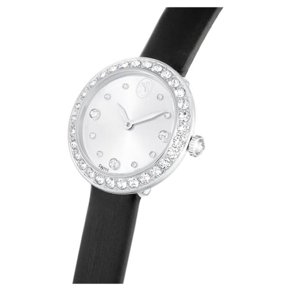 Matrix tennis watch Swiss Made, Leather strap, Black, Stainless Steel - Image 4