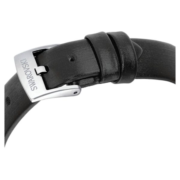 Matrix tennis watch Swiss Made, Leather strap, Black, Stainless Steel - Image 7