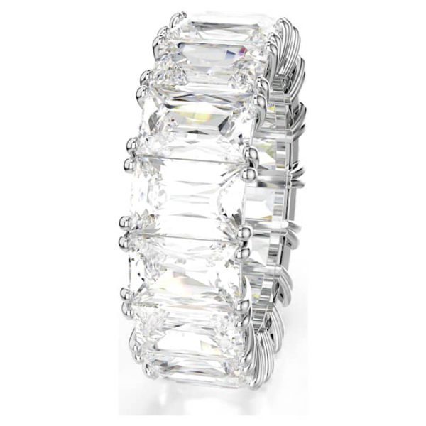 Matrix Vittore ring Baguette cut, White, Rhodium plated - Image 4