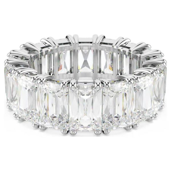 Matrix Vittore ring Baguette cut, White, Rhodium plated - Image 9