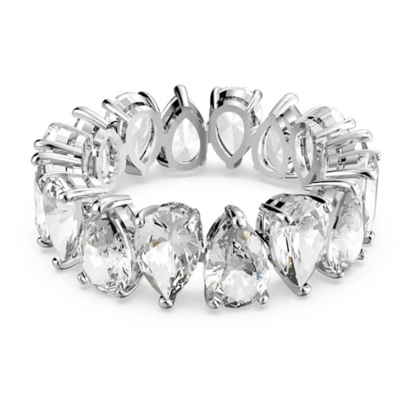Matrix Vittore ring Drop cut, White, Rhodium plated - Image 2