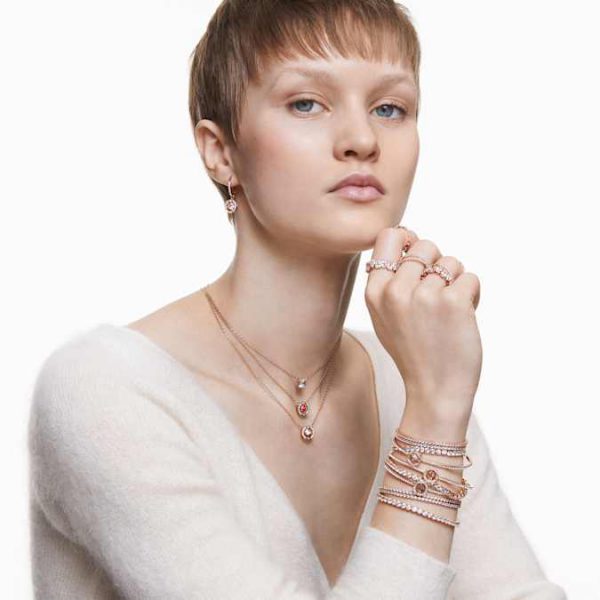 Matrix Vittore ring Drop cut, White, Rose gold-tone plated - Image 6