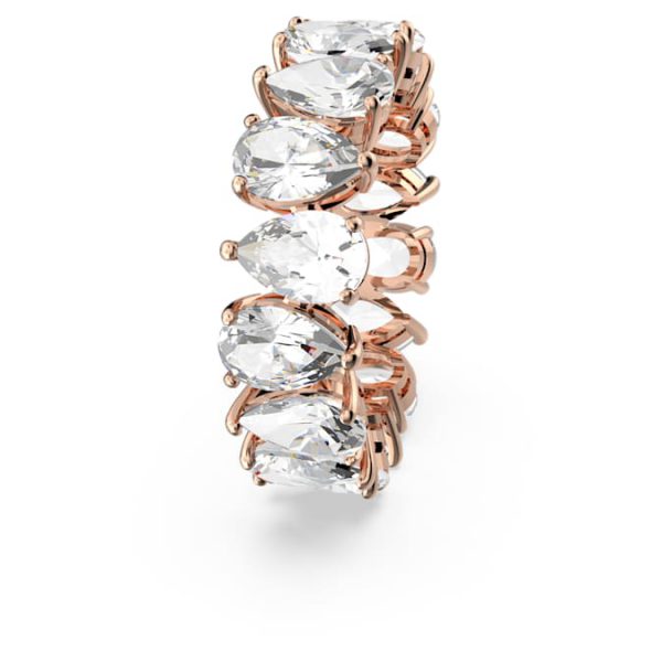 Matrix Vittore ring Drop cut, White, Rose gold-tone plated - Image 4