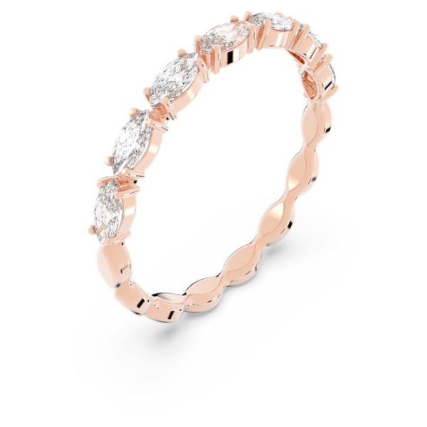 Matrix Vittore ring Marquise cut, White, Rose gold-tone plated - Image 3