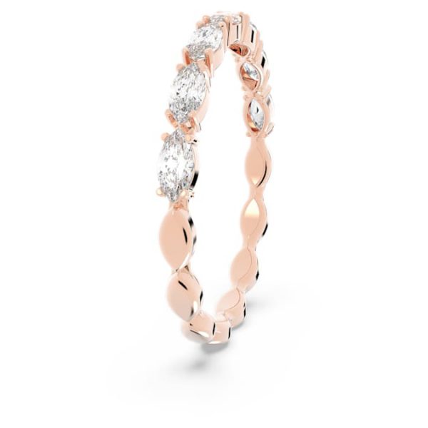 Matrix Vittore ring Marquise cut, White, Rose gold-tone plated - Image 4