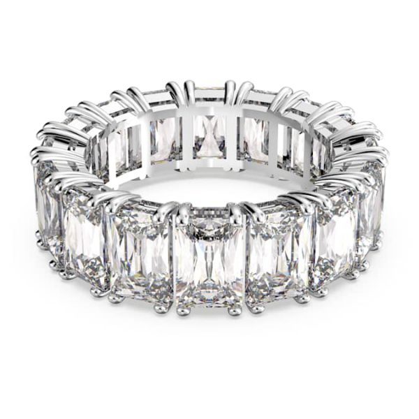 Matrix Vittore ring Rectangular cut, White, Rhodium plated - Image 2