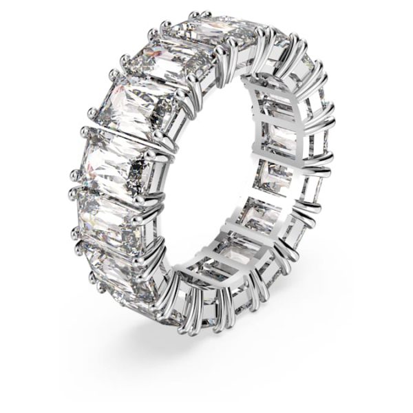Matrix Vittore ring Rectangular cut, White, Rhodium plated - Image 3