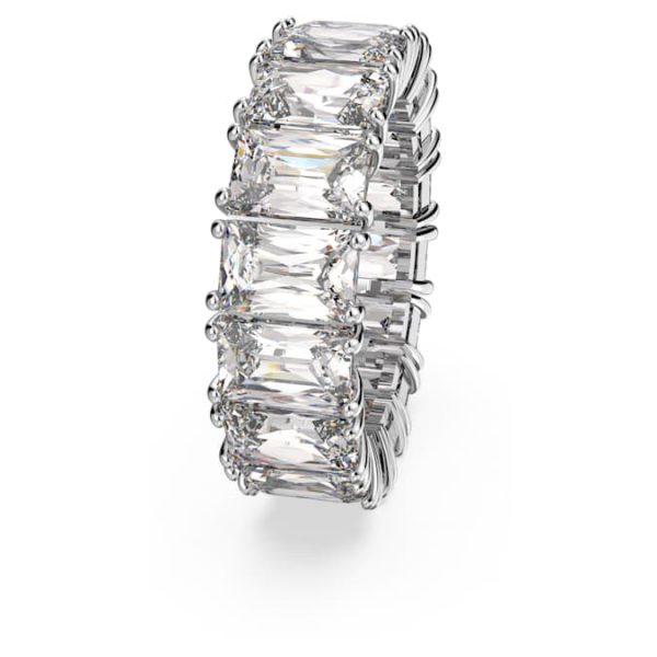 Matrix Vittore ring Rectangular cut, White, Rhodium plated - Image 4