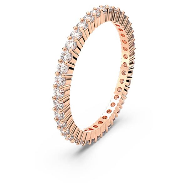 Matrix Vittore ring Round cut, White, Rose gold-tone plated - Image 3