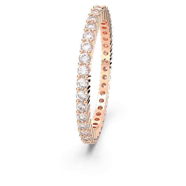 Matrix Vittore ring Round cut, White, Rose gold-tone plated - Image 4