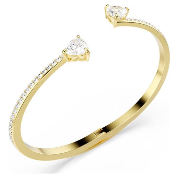 Mesmera bangle Heart, White, Gold-tone plated - Image 4