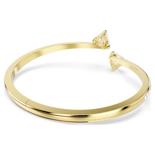 Mesmera bangle Heart, White, Gold-tone plated - Image 6