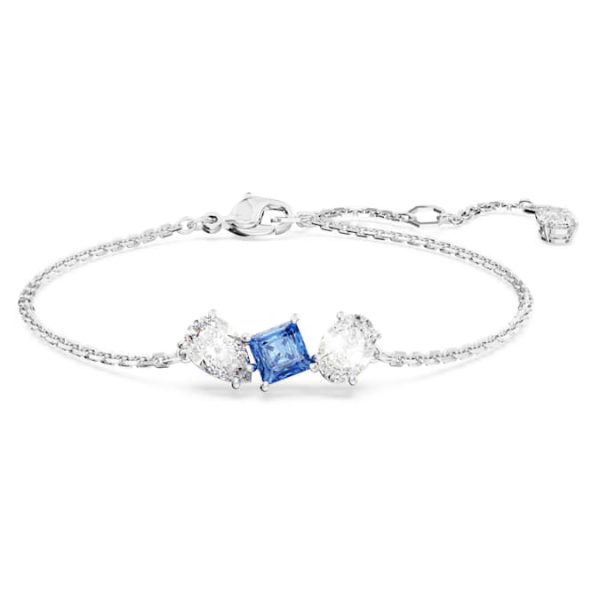 Mesmera bracelet Mixed cuts, Blue, Rhodium plated - Image 2