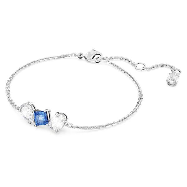 Mesmera bracelet Mixed cuts, Blue, Rhodium plated - Image 3