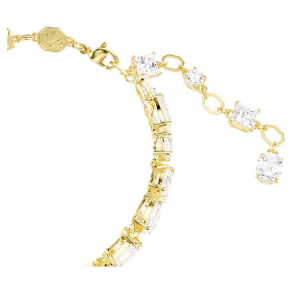 Mesmera bracelet Mixed cuts, White, Gold-tone plated - Image 4