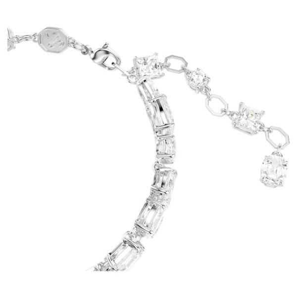 Mesmera bracelet Mixed cuts, White, Rhodium plated - Image 4