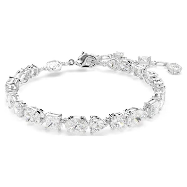 Mesmera bracelet Mixed cuts, White, Rhodium plated - Image 8