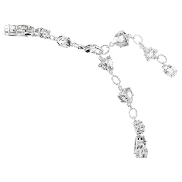 Mesmera choker Mixed cuts, White, Rhodium plated - Image 4