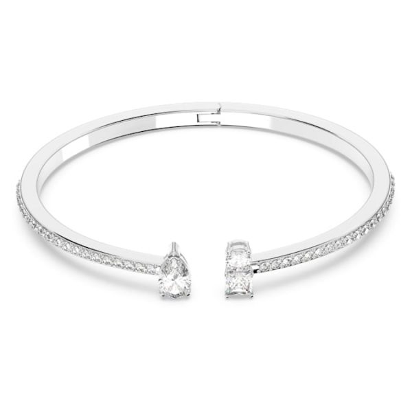 Mesmera cuff Mixed cuts, White, Rhodium plated - Image 2